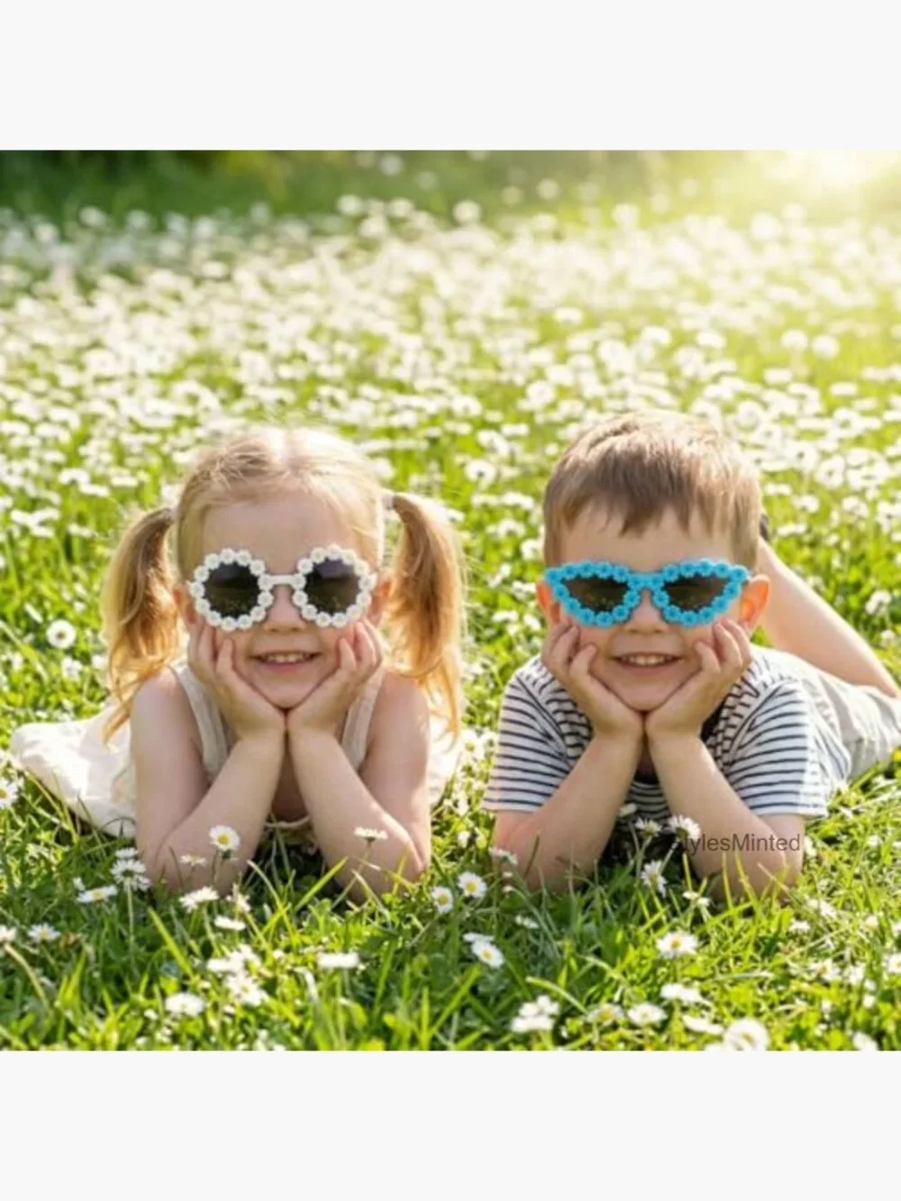 3pk Girls Round Sunglasses Cute Heart Flower Beach Glasses